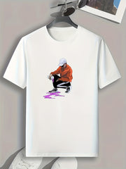 Boy Print Men's Graphic T shirt Casual Comfy Tees For Summer