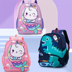 Kids' Princess Mermaid Dinosaur Backpack Large Capacity Lightweight School Bag