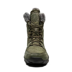 EXSHERO Men's Snow Boots Warm Fleece Outdoor Winter Shoes