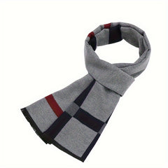 Men's Winter Striped Scarf Soft Formal