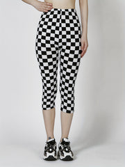 Women's Allover Print Skinny Capris Leggings