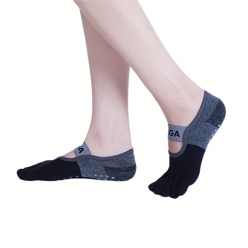 Breathable Anti Slip Yoga Socks for Women Comfortable Five Finger