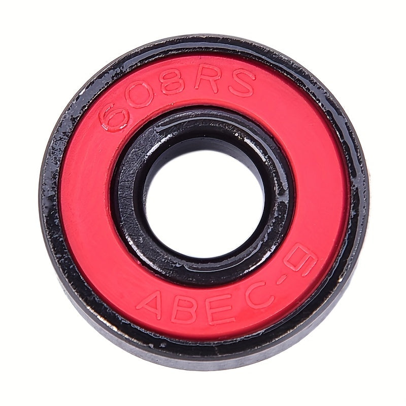 10Pcs 608 2RS Bearing Set Deep Groove Steel Sealed Ball Bearings