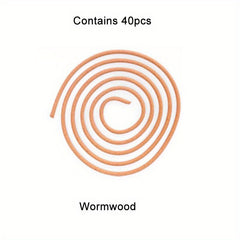 40pcs Natural Sandalwood Coil Incense for Mosquito Repellent