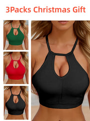 3pcs Hollow Sports Bra Comfortable Tank Top