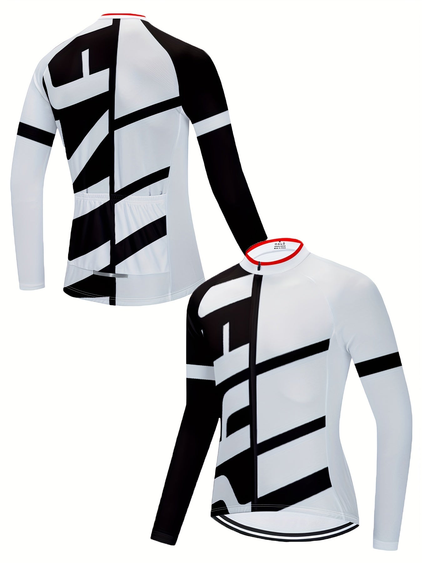 Men's Cycling Jersey Stretch Breathable Long Sleeve Sportswear