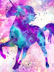 Dreamy Tie Dye Unicorn Long Sleeve Dress