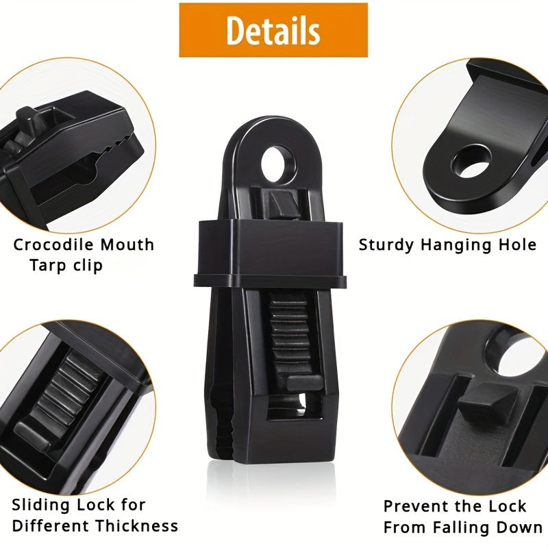 4pcs Wind Rope Clamps for Outdoor Camping