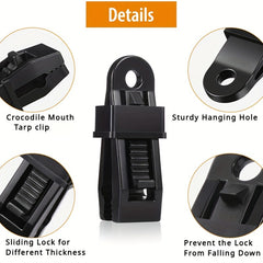 4pcs Wind Rope Clamps for Outdoor Camping