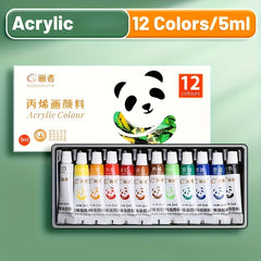 Acrylic Dye Set 12 18 24 5ml Water proofable Artistic Adult Artist
