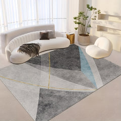 Large Area Rug Living Room Modern Crystal Velvet Non-slip Soft Comfortable Mat