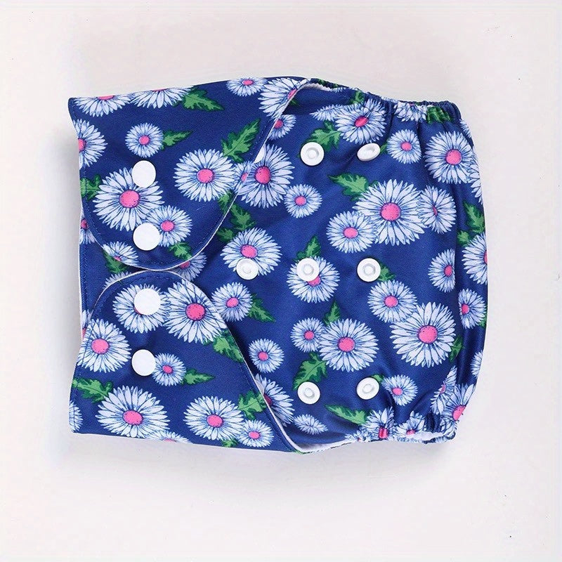 Soft Knitted Fabric Coated Diapers with Snap Buttons