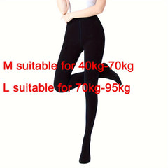 Plush Lined Tights High Waist Thermal Leggings Women's Stockings