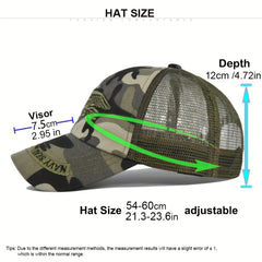Breathable Camo Mesh Sunshade Baseball Cap