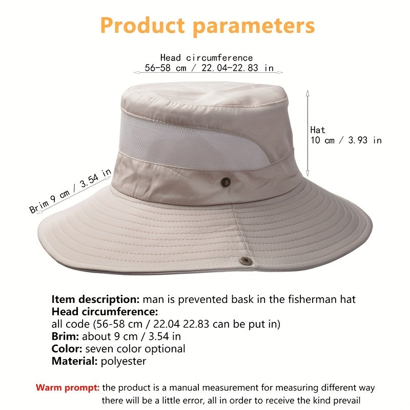 Summer Mesh Breathable Fisherman Hat Outdoor Sports Cap Sun Hat