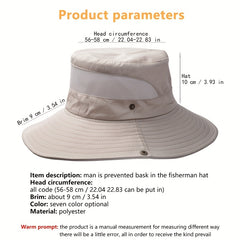 Summer Mesh Breathable Fisherman Hat Outdoor Sports Cap Sun Hat