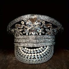 Crystal Bride Captain Hat Military Cap Hen Do Hat