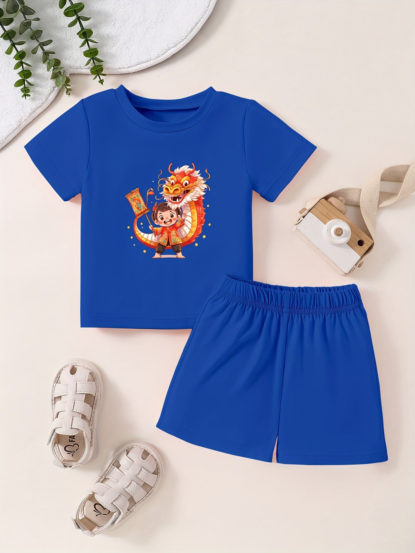 Toddler Lucky Dragon T-Shirt & Shorts Set