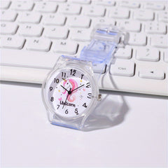 Cute Unicorn Plastic Strap Kids Watch
