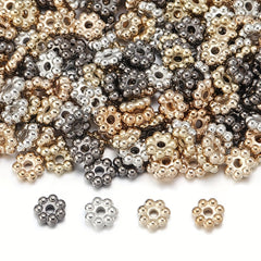 500pcs Snowflake Flake Spacer Loose Beads DIY Bracelet Necklace Beaded Jewelry