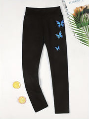 Butterfly Graphic High Waist Yoga Leggings for Outwear