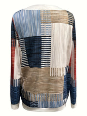 Colorful Sporty Half Zip Mid Stretch Top Women's Activewear