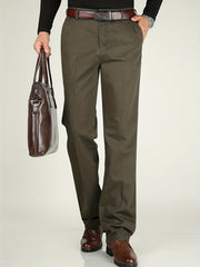 Men's Formal Solid Dress Pants Spring Fall Business