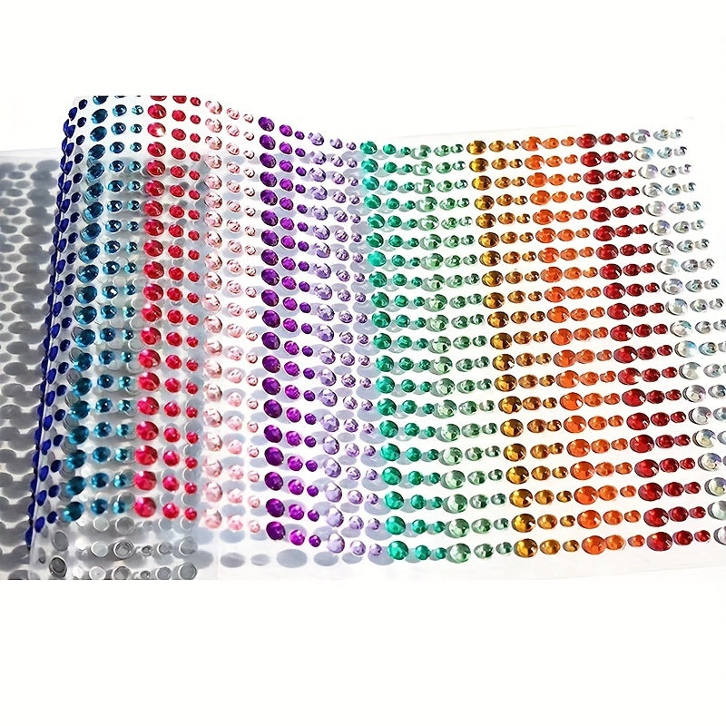 Colorful Rhinestone Stickers Temporary Tattoos For Kids