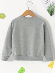 Baby Boys Letter Graphic Sweatshirt Top Kids Clothes