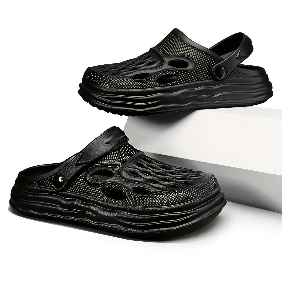 Men Clogs Garden Shoes Comfortable Lightweight Hollow Out Sandals
