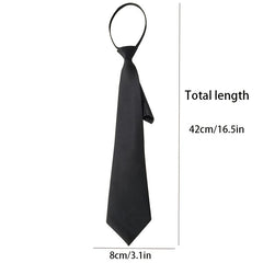 Wide Zipper Tie Graduation Team Safety Student Tie