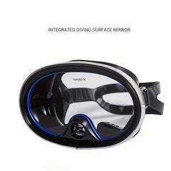 Wide View Diving Mask Anti-fog Leak Proof Tempered Glass Lens