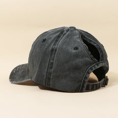 mamlipe Washed Hole Baseball Cap for Men