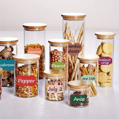 28 Colorful Label Stickers for Containers and Boxes - Easy Organization