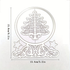 Christmas Series Metal Cutting Die - Christmas Tree Lanterns And Deer Molds