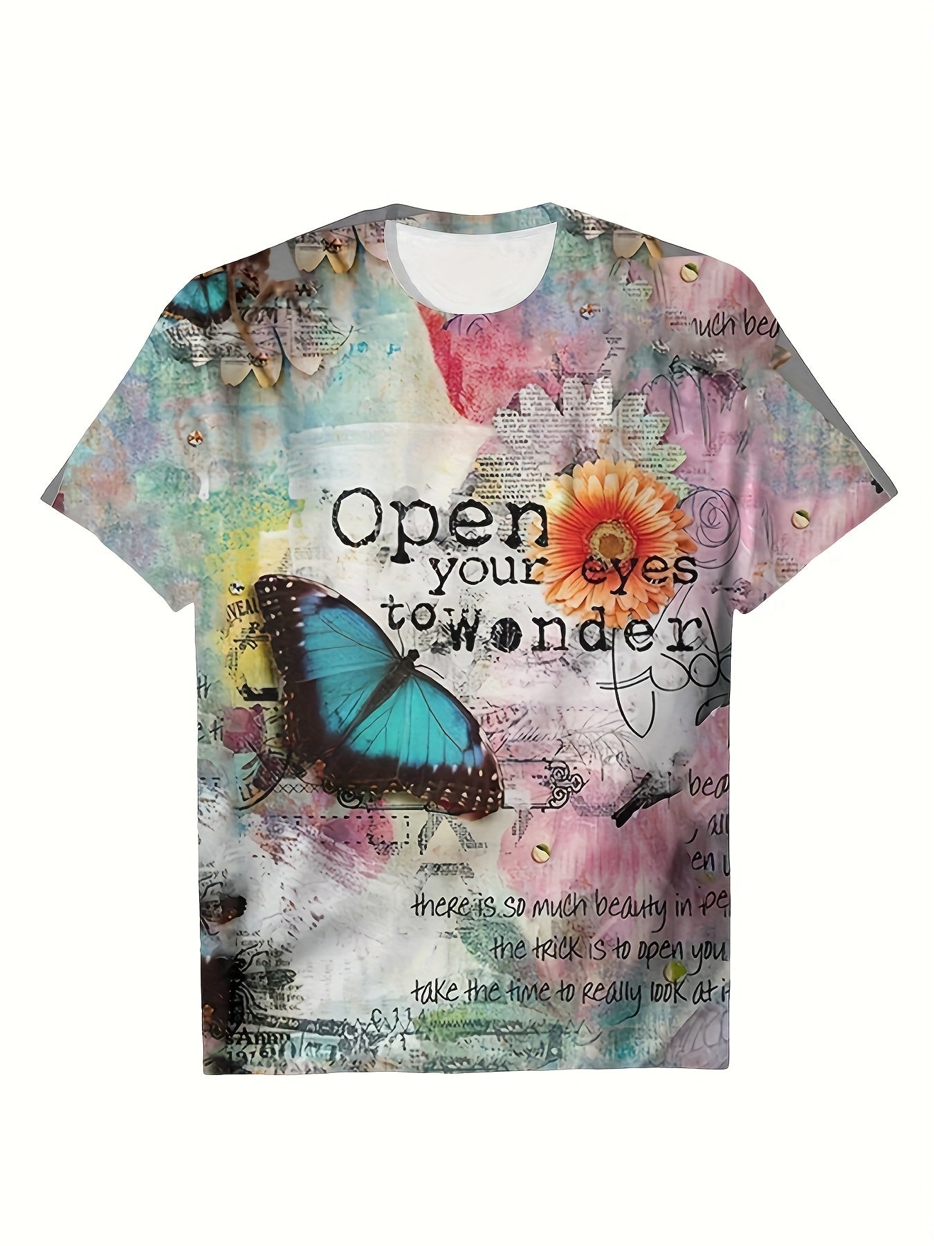 3D WONDER Print T shirt Boys Girls Pullover Tops Summer