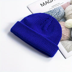 Unisex Beanie Hat Classic Casual Warm Soft Hip Hop Knitted Hat Kids Adults Teens