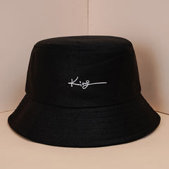 Solid King Embroidered Bucket Hat
