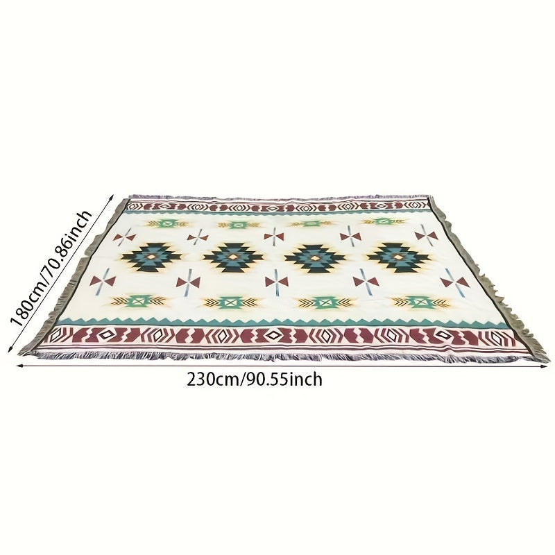 Ethnic Style Cotton Cloth Outdoor Camping Blanket Tear Resistant Mat