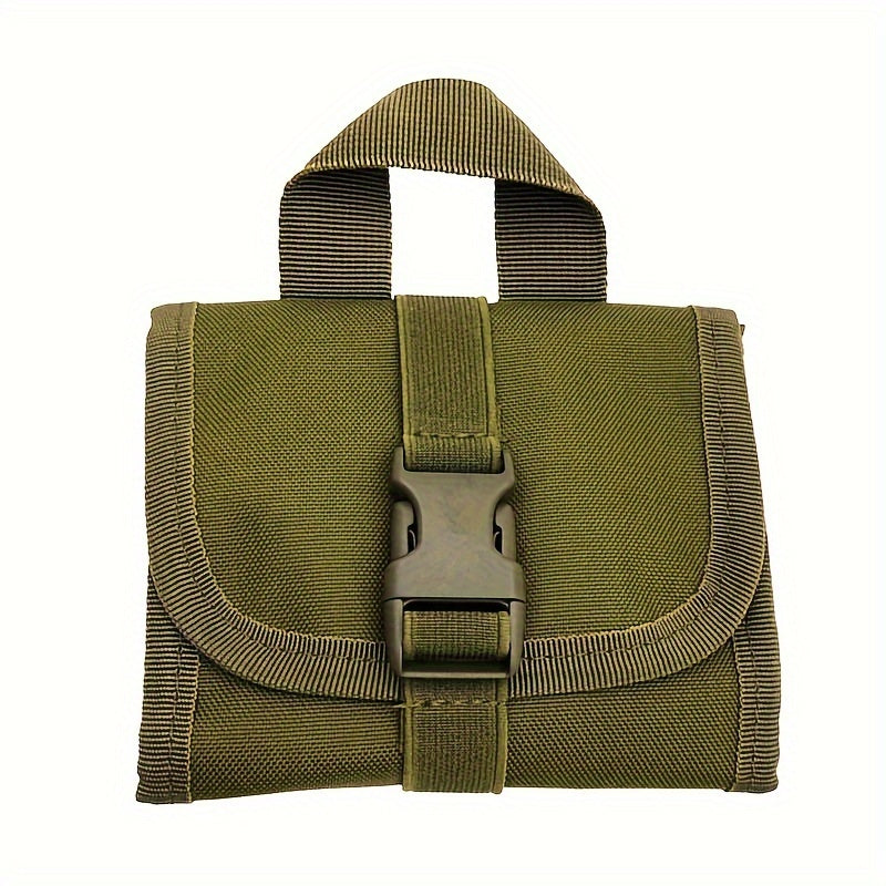 1pc Folding Bag Foldable Carrier with 14 Molle Pouch
