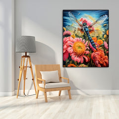 Dragonfly Painting Digital DIY 40x50cm Canvas Unframed