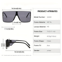 Men's Large Square Sunglasses for Driving Outdoor