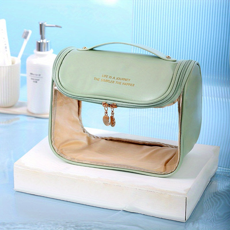 Women's Candy Toiletry Bag - Clear Makeup Travel Bag with Handle