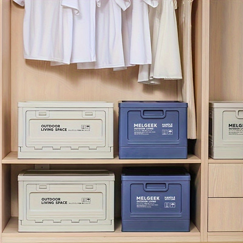 1pc Garden Camping Car Trunk Plastic Storage Box Foldable Storage Box