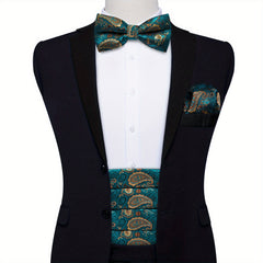 Classic Silk Solid Cummerbunds For Men Tuxedo Formal Dresses Vintage
