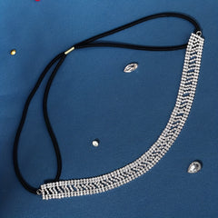 Rhinestone Decor Hair Band Elastic Headband Wedding Hair Accessory