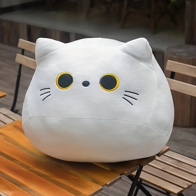 Grey Cat Throw Pillow Plush Doll Gift Decoration