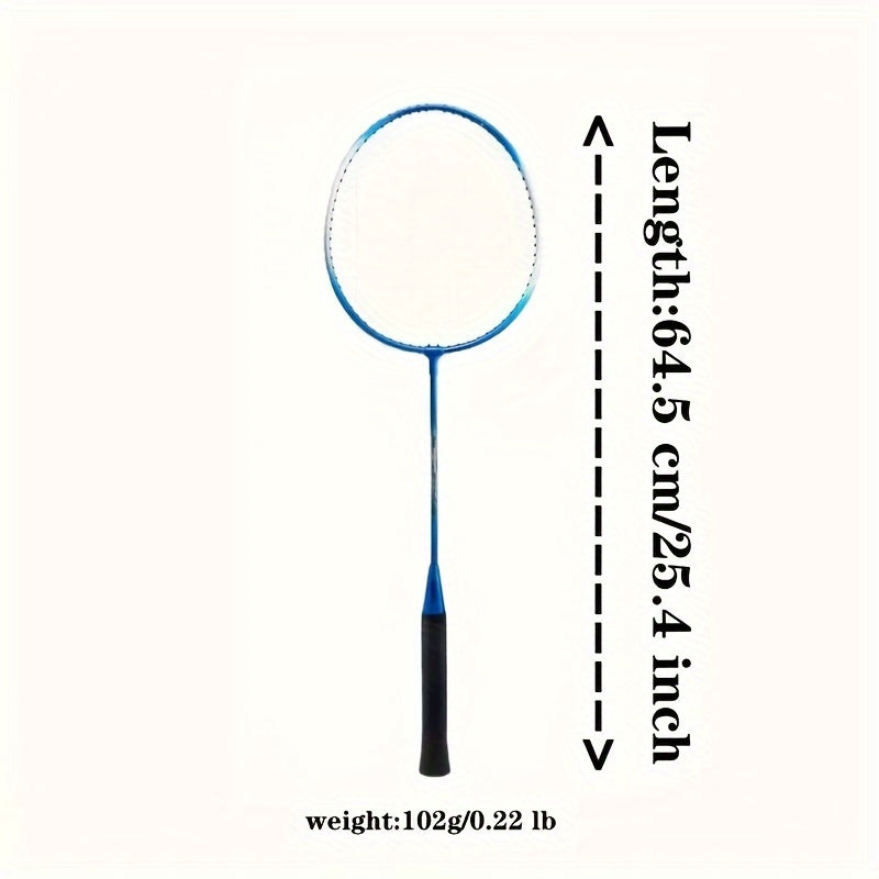 2pcs Aluminum Badminton Racket w/ Bag for Indoor/Outdoor Sports