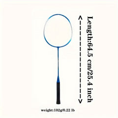 2pcs Aluminum Badminton Racket w/ Bag for Indoor/Outdoor Sports