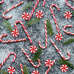 20pcs Christmas Red & Candy Windmill Cane Set Tree Pendant